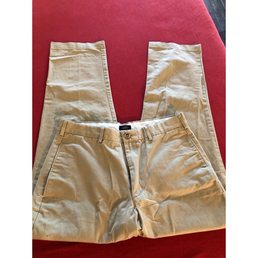 Lands’ End men beige khaki pants